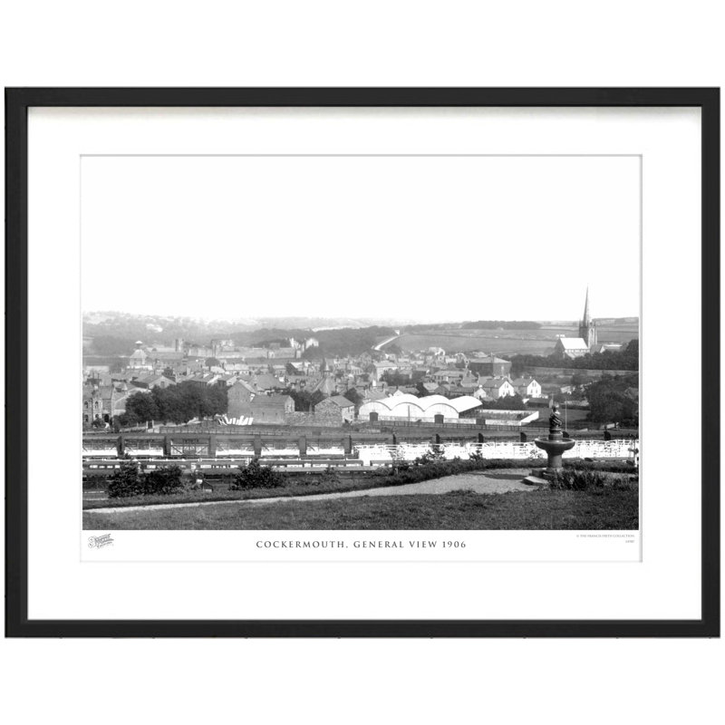 Cockermouth, General View 1906 by Francis Frith - Single Picture Frame Print, 28cm H x 36cm W x 2.3cm D