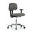 PERCH Chrome Turnalar Task Chair with Adjustable Armrests | Desk Height 17-22"-24926546