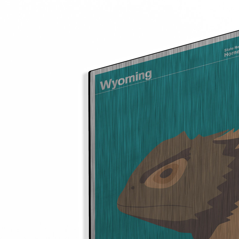 "State Posters WY" par Print Collection, H 16 po x l 12 po