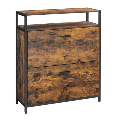 16 Pair Flip Down Shoe Storage