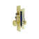 Premier Lock Brass Mortise Entry Left Hand Door Lock Set With 2.5 In. Backset, 2 SC1 Keys And Swivel Spindle