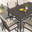 Chaises de patio en aluminium 4 pièces avec coussins Colby-1202566445
