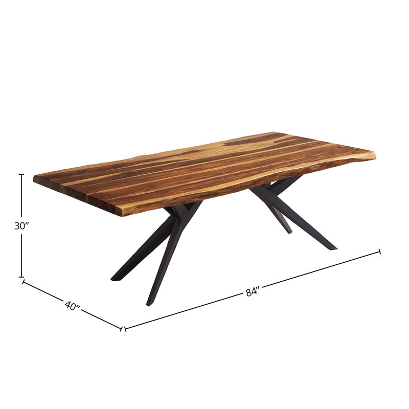 Table de salle à manger Chimereze, H 30 po x L 84 po x l 40 po, Sesham
