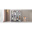 Grand lit escamotable mural avec portes de rangement-572552560