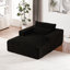 Fauteuil en velours côtelé de 75 pouces, aucun assemblage requis, pour le salon de la chambre à coucher, éponge de soutien moderne nécessaire, chambre à coucher moelleuse, caractéristique-451098599