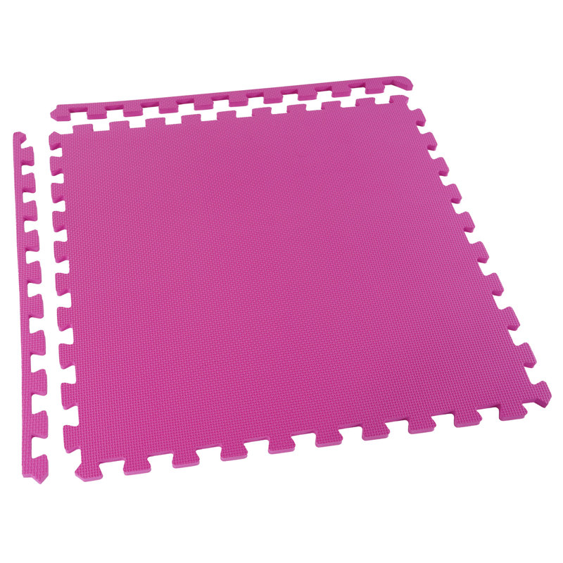 Multicolor EVA Foam Interlocking Exercise Mat Tiles, 24" x 24"