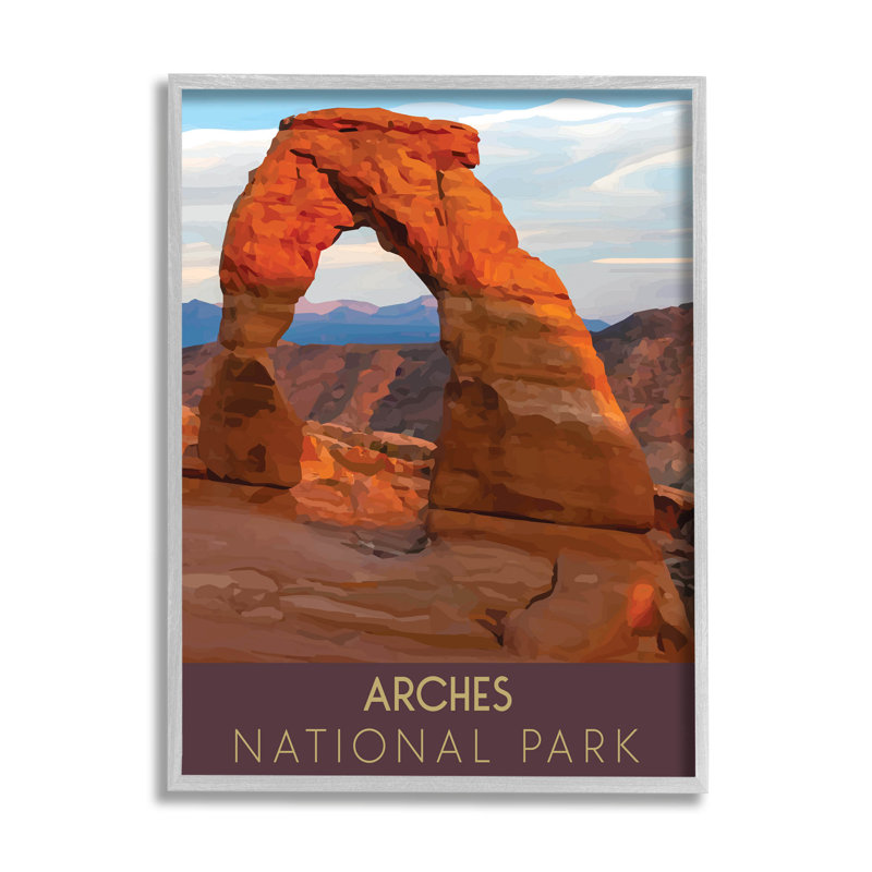 «Arches National Park Desert Canyon», art de la giclée encadrée par The Morning Evening Post, H 20 po x l 16 po x P 1,5 po