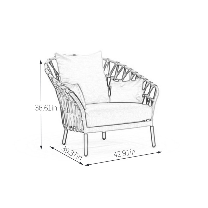 Chaise longue de patio douce et confortable