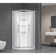 Monaco 36 In. W X 36 In. D X 75 In. H Round Brushed Nickel Shower Kit