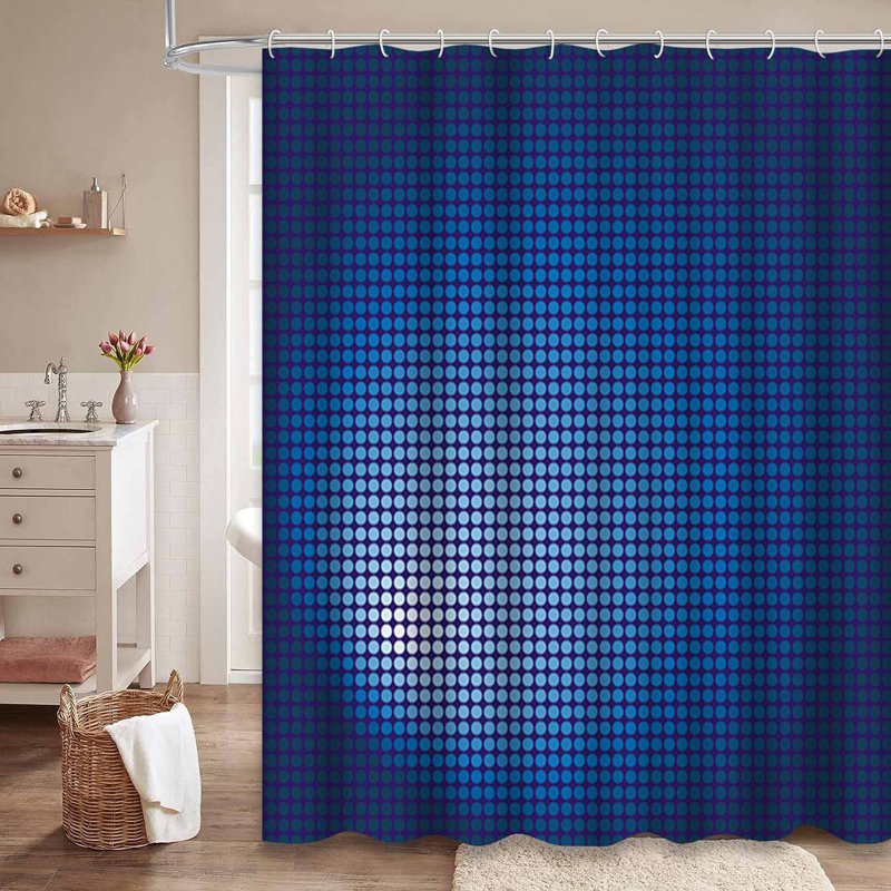 Rideau de douche dégradé rouge foncé à 12 crochets, L 72 po x l 78 po