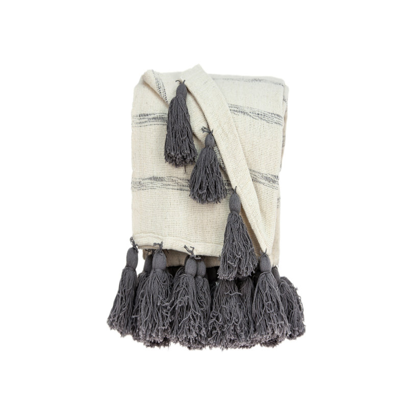 Parkland Collection Seema Handloomed 52" x 67" Cotton Throw Blanket