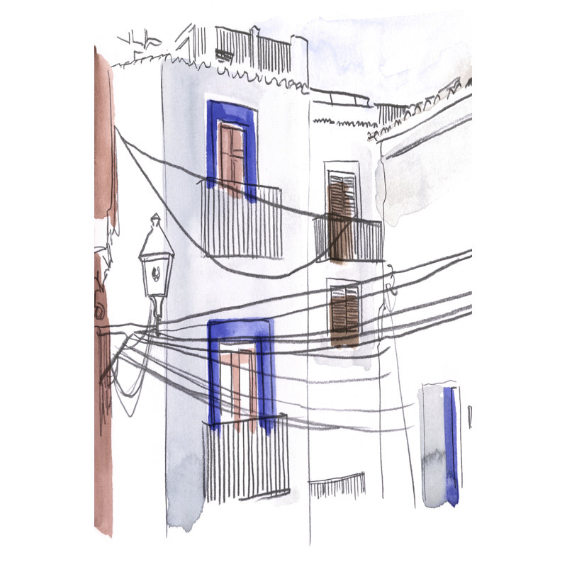 Alley Light I by Jennifer Paxton Parker - Painting, 122 cm H x 81 cm W, Wrapped Canvas