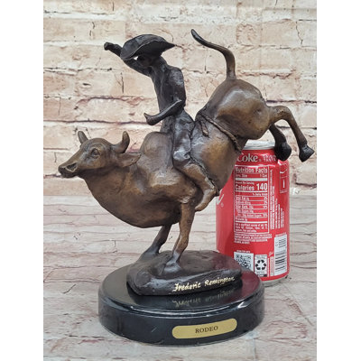 Sculpture Rashee Rodeo Bull Rider Cowboy