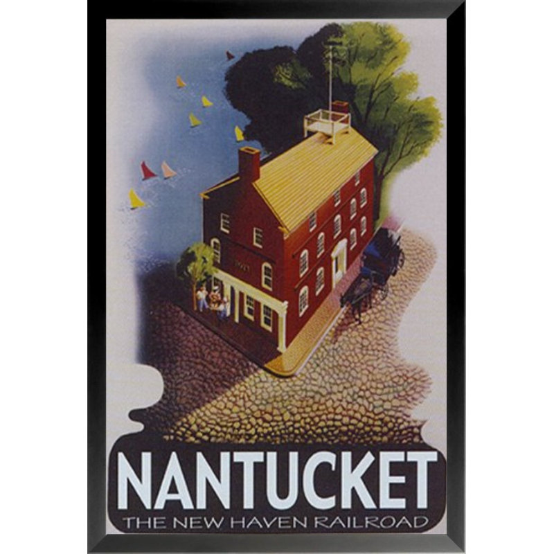«Nantucket», affiche vintage encadrée
