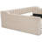 Full Xl Sized Beige Upholstered Daybed With Side Pocket - Versatile And Stylish For Modern Homes No Box Spring Required, Easy Assembly Steps Velvet Storage Chic Functional Guest Rooms Needed,-60768388