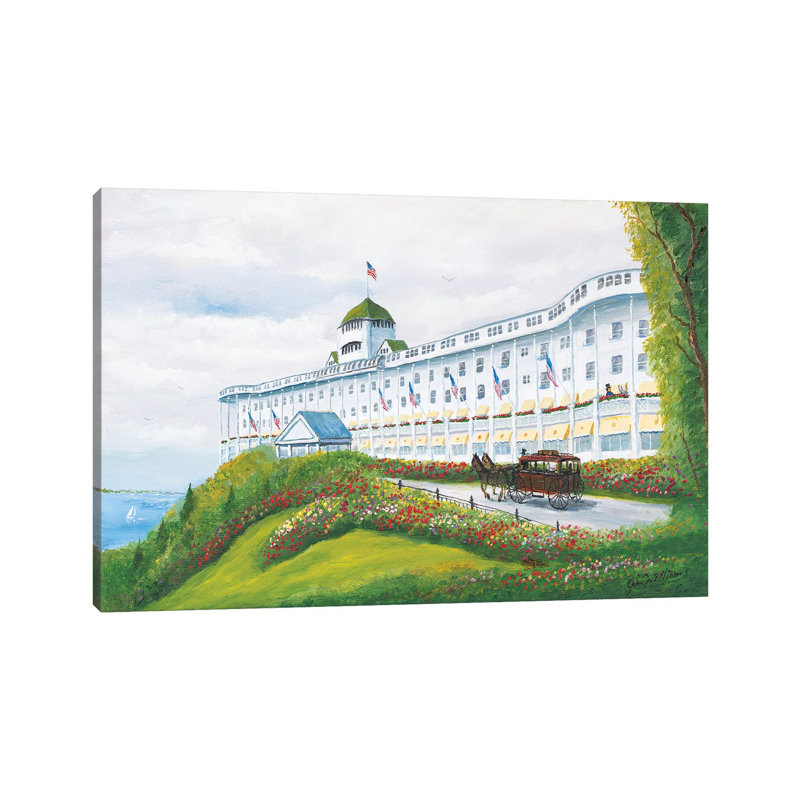 Grand Hotel by Jim Williams - Wrapped Canvas Painting, 20.32 cm H x 30.48 cm W