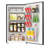 Arctic Chef, 3.2 Cu. Ft. Eraser Board Compact Refrigerator, Black