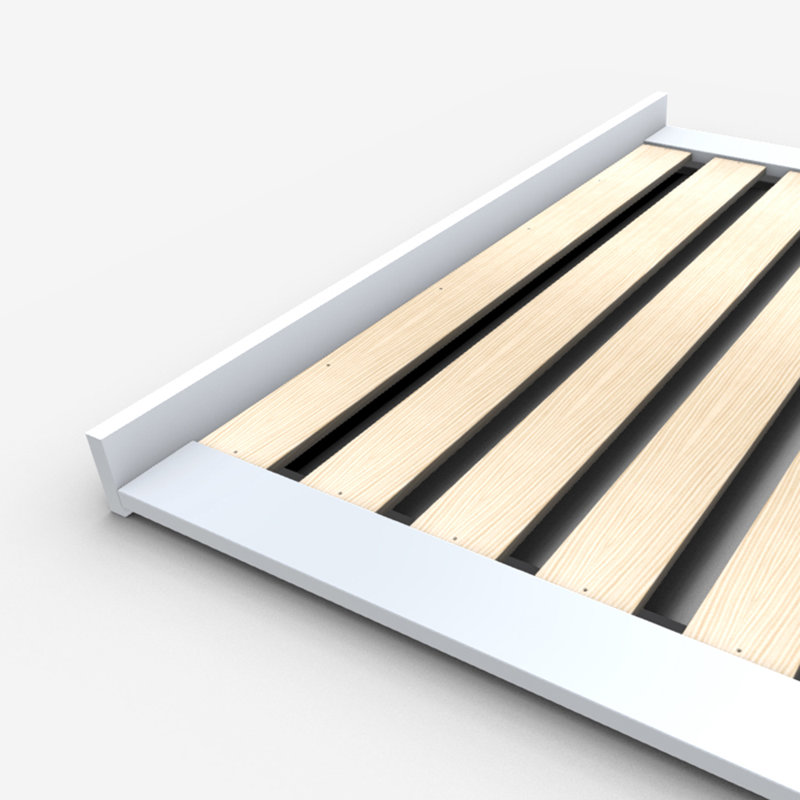 Base de lit Hardman, 85" x 85", Blanc