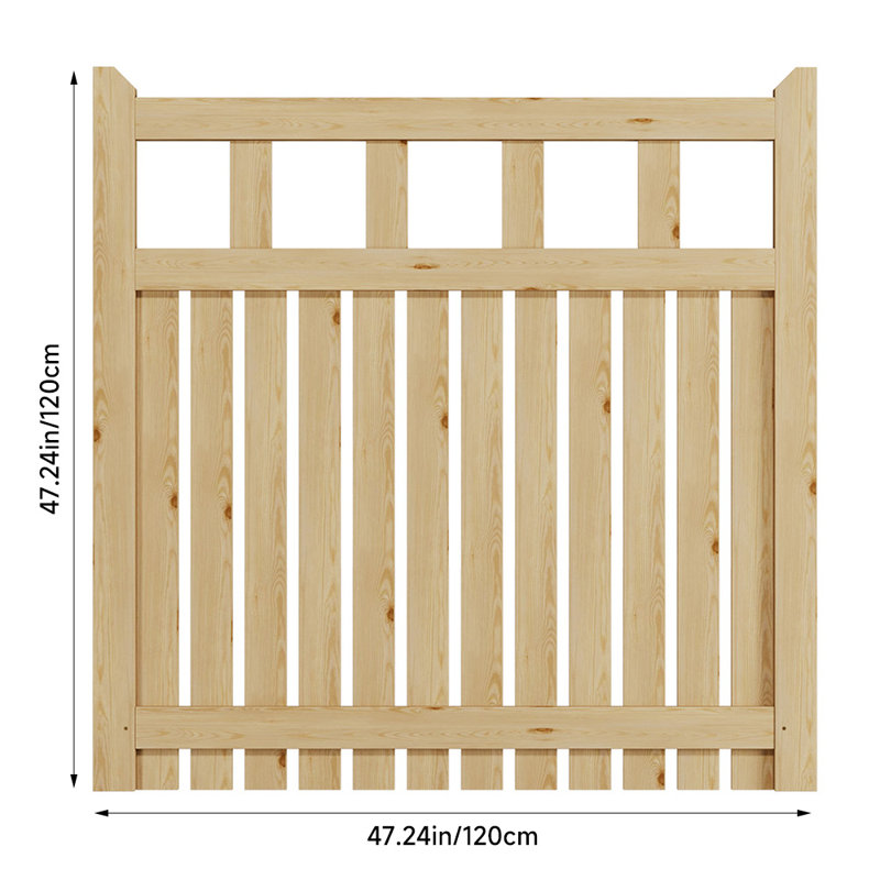 Bargman Wood Gate, 10 ft. H x 10 ft. W