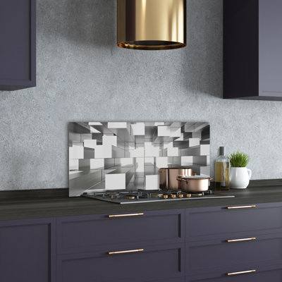 Belverly 50cm W x 100cm L Glass Peel and Stick Panel