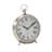 Stainless Steel Metal Decorative Silver Clock with Ring Top
