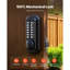 Verrouillage mécanique de porte d'entrée sans clé, mise à niveau 2.0 du code, code 4-7 chiffres, bouton de porte mécanique à bouton-poussoir simple face, verrouillage automatique, pour portes de jardin, intérieur ou extérieur, noir