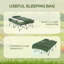 2-Person Folding Camping Cot Set With Air Mattress, Sleeping Bag, Pillows, And Carry Bag | Gift Idea