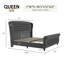 Lit-bateau tapissier en chenille / velours-1385846630-1385846625