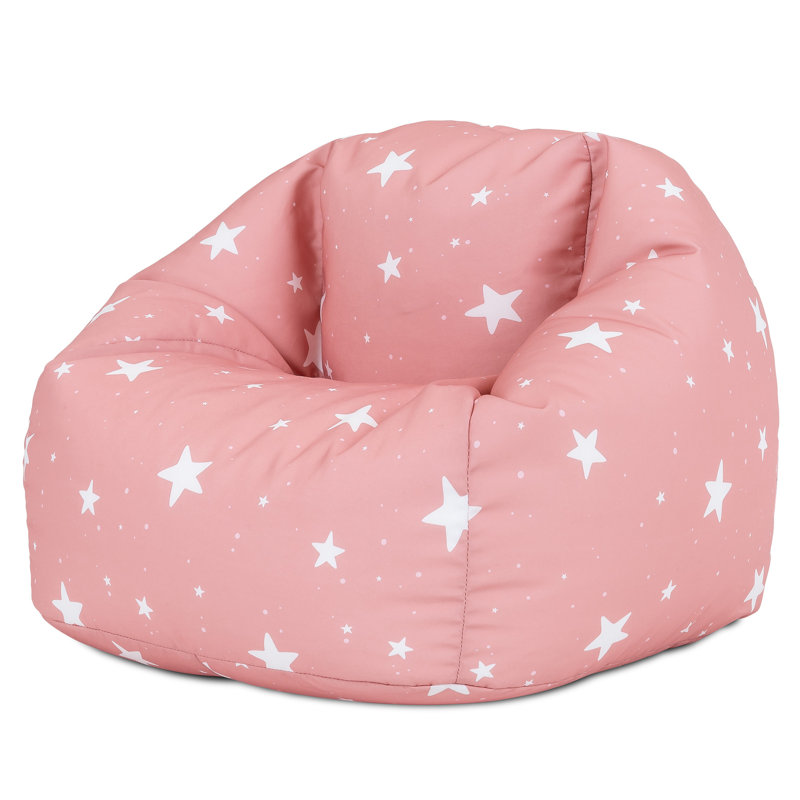 Kids Starry Skies Print Classic Bean Bag, Pink