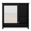 Armoire à miroir murale avec tablettes et porte-serviettes-1023533215