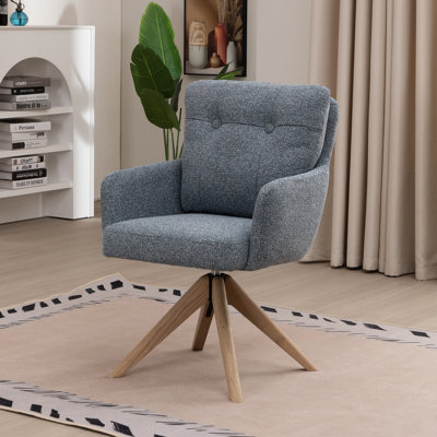 70cm H Polyester Blend Upholstered Upholstered Back Armchair