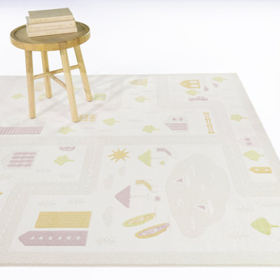 Village Cream Kids Activity Area Rug