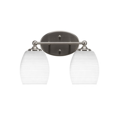 Aitkens Light Bath Bar Shown With 5" White Matrix Glass