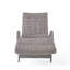 Chaise longue en osier crème