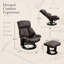 Fauteuil inclinable pivotant de luxe avec repose-pieds, massage par vibrations à 10 points et inclinaison réglable pour une relaxation ultime.-1772048235