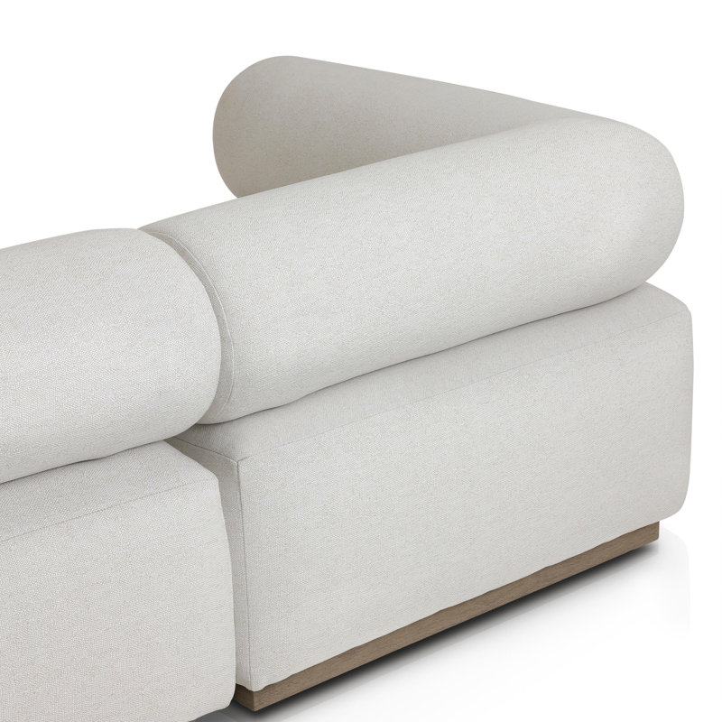 Lenox Modular Sectional, Cream Polypropylene/Olefin