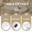Ensemble de table de salle à manger rectangulaire moderne avec chaise en faux longe-1828087873-1828087874-1828087869
