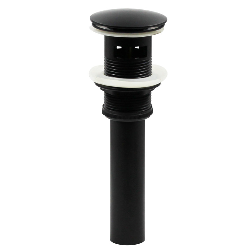 2.6'' W Pop-Up Bathroom Sink Drain, Matte Black