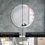 Huldar Glass Flat Wall Mirror