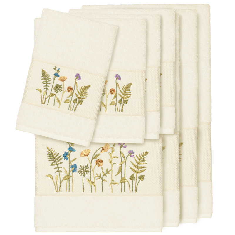 Ensemble de serviettes 8 pièces Serenity, Crème