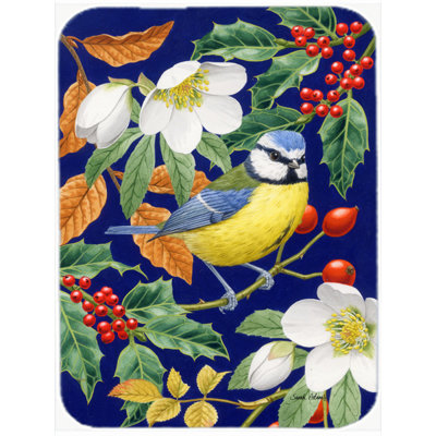 Planche à découper en verre trésors caroline Eurasian Blue Tit