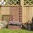 Raised Herb Bed With Trellis, Draining Gap For Plants, 29.5"X13.25"X53.25", Brown Garden Brown, 53.25" Height, Climbers