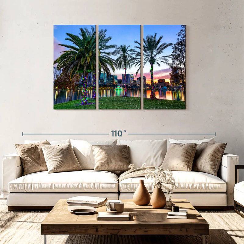 Paysage urbain de la Floride, H 48 po x l 74 po