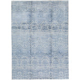 Hand Woven Wool Ikat Area Rug