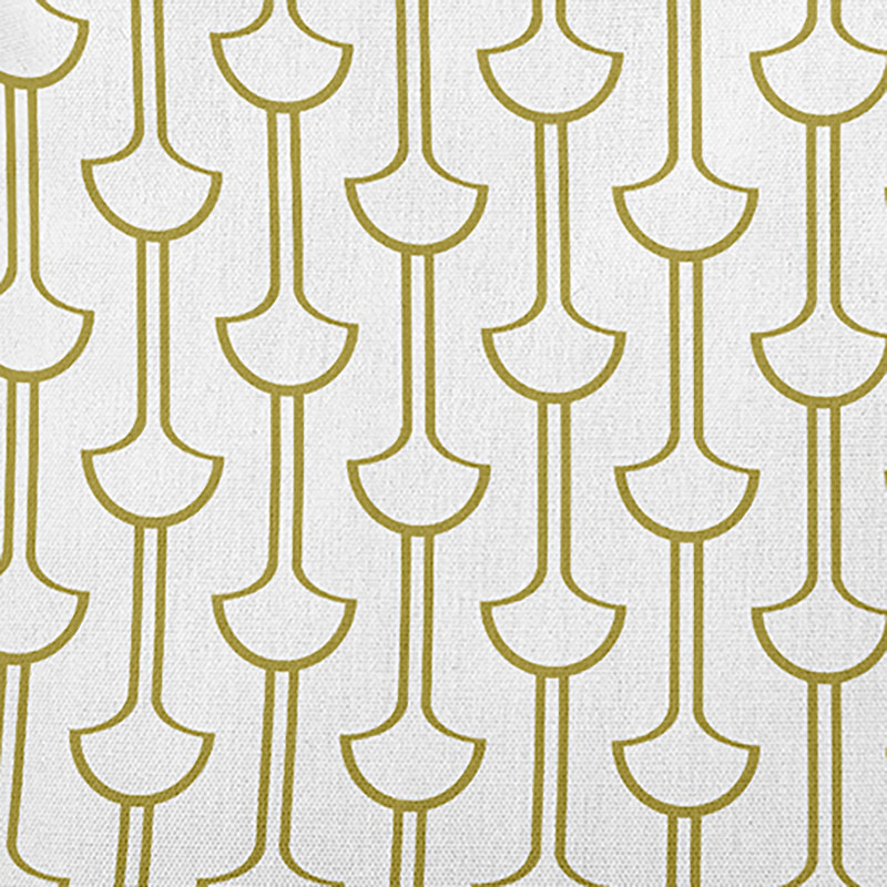 Coussin Modern Ginko, Carré, H 20 po x l 20 po, Or estompé