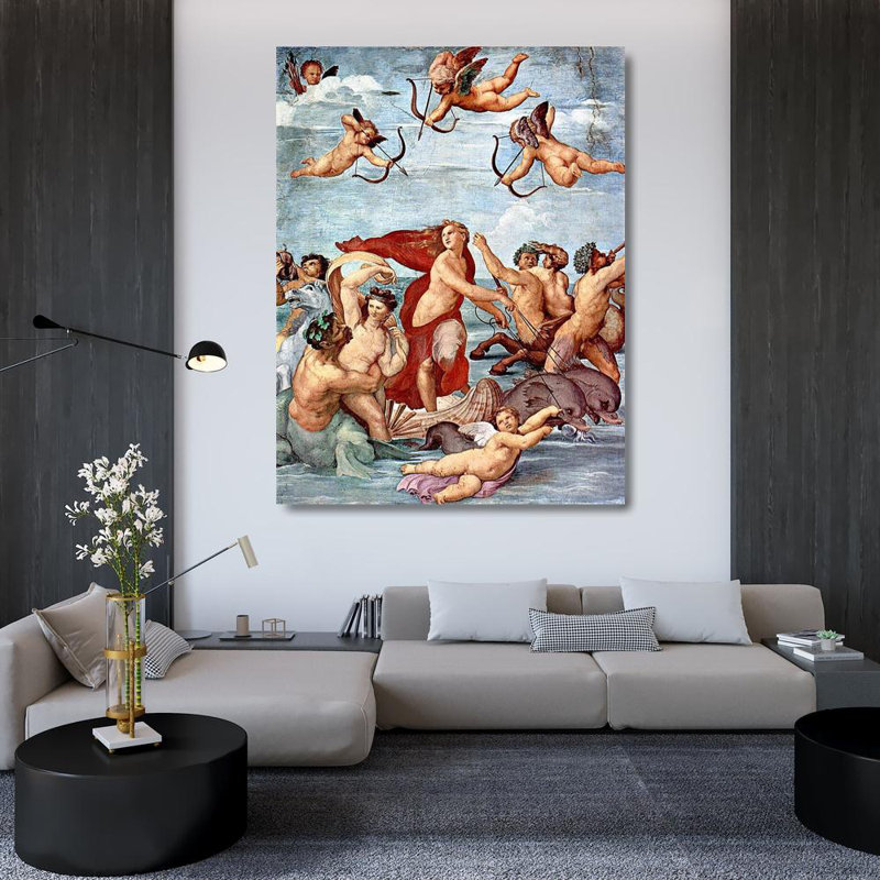 "Canora Gray", galerie d'art sur toile tendue par Raphael, "Le triomphe de Galatée", H 46 po x l 36 po