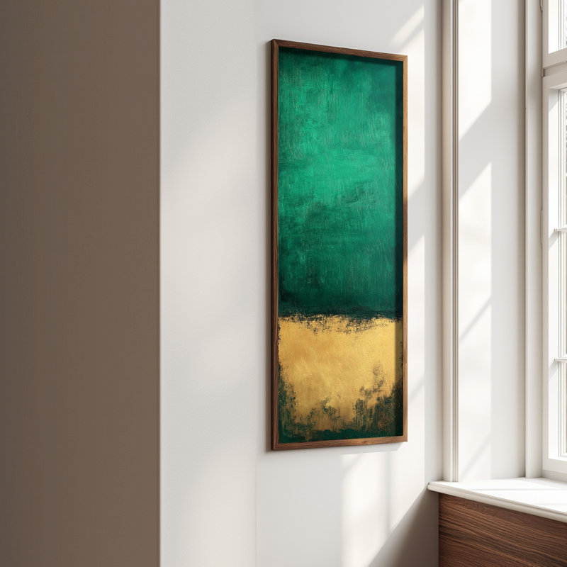 Elegant Decorative Framed MDF Painting, 15.7 x 47.2 x 0.1 inches | 100% MDF with 3 mm Thickness, 100% Pine Wood Frame | UV Printed Artwork for Home Decor, Living Room, Office, Modern Aesthetic