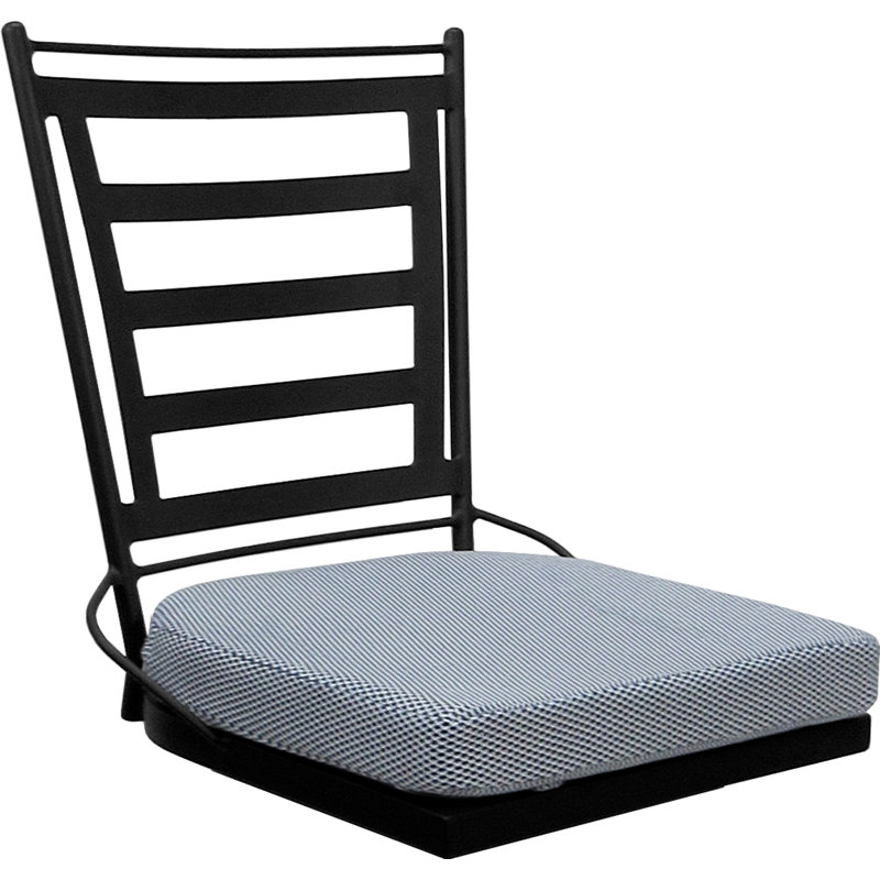 Tabouret très haut d'extérieur / intérieur 34 po sans accoudoirs, Bleu, Noir