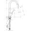 AXOR Starck Pull Down Single Handle Kitchen Faucet-12087426
