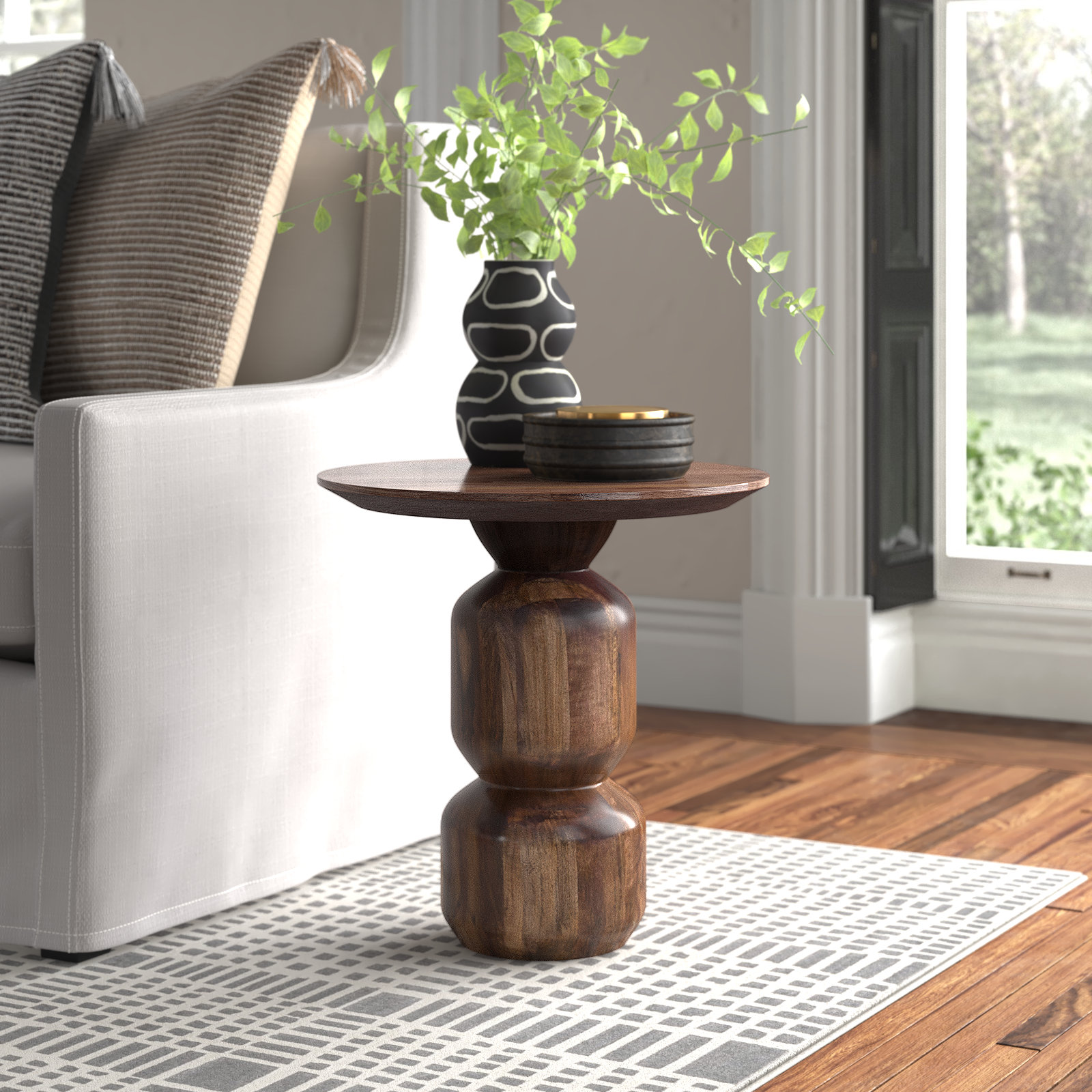 Rafaella Solid Wood End Table